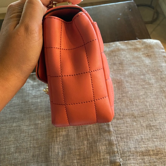 Michael Kors Soho Large Leather Chain Shoulder Bag Tea Rose NWT - Picture 5 of 9